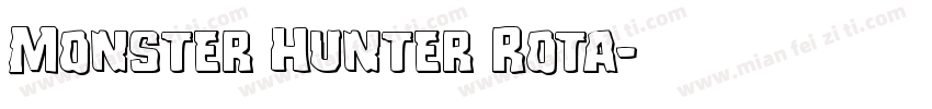 Monster Hunter Rota字体转换